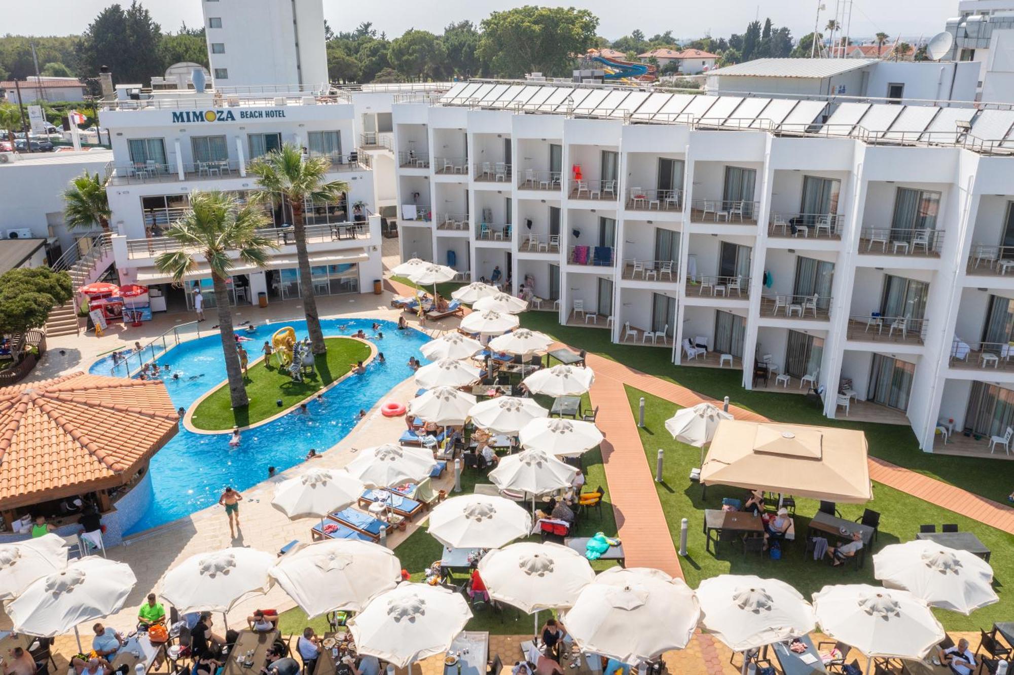 Mimoza Beach Hotel Agios Sergios Exterior photo
