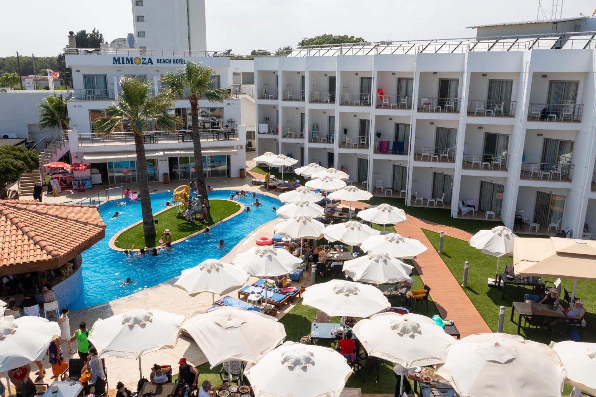Mimoza Beach Hotel Agios Sergios Exterior photo