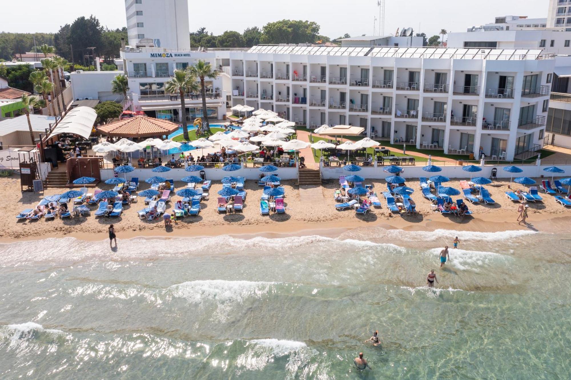 Mimoza Beach Hotel Agios Sergios Exterior photo